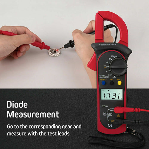 Digital Multimeter Tester AC DC Volt Ohm Amp Clamp Meter Auto Range